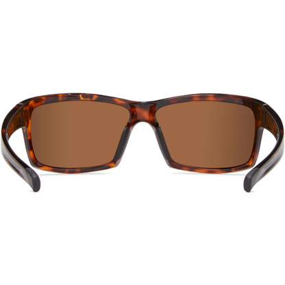 Fisherman Tern Polarized Eyewear Shiny Tortoise with Brown Lens