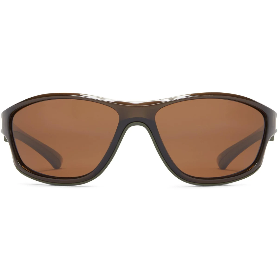 Fisherman Rapid Polarized Eyewear Crystal Olive with Brown Lens