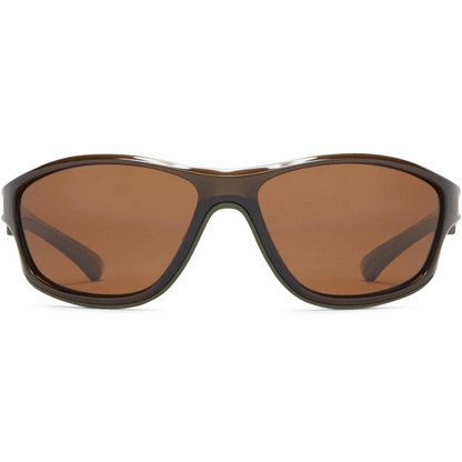 Fisherman Rapid Polarized Eyewear Crystal Olive with Brown Lens