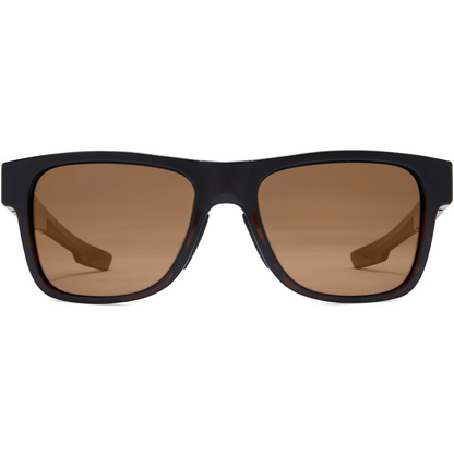 Fisherman Cover Polarized Eyewear Shiny Black Tortoise Fade with Brown Lens
