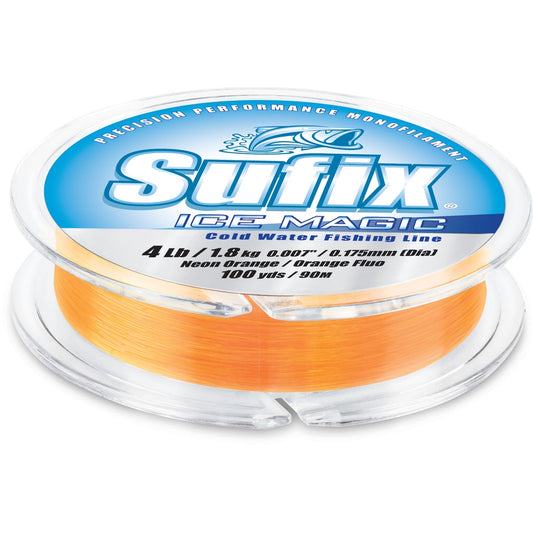Sufix Ice Magic Neon Orange 8 lb 50 yd