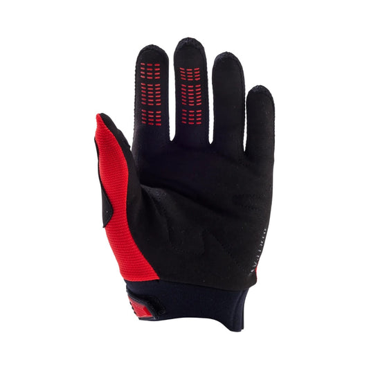 Fox Dirtpaw Glove Youths' Fluorescent Red Size XS