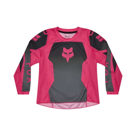 Fox 180 Shield Jersey Kid's Black and Pink Size S
