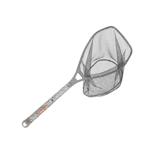 Simms Daymaker Boat Net with Short Handle Pewter