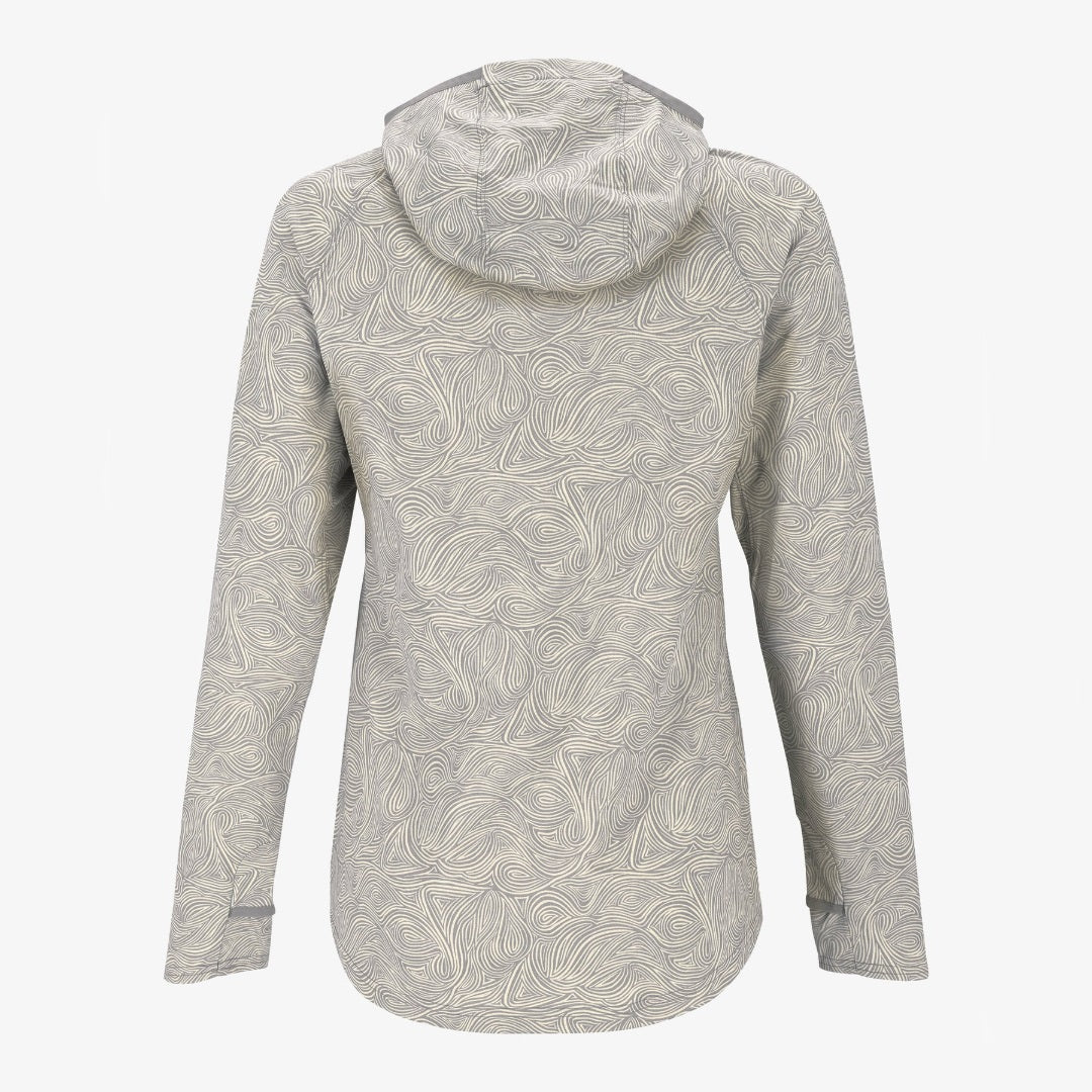 Simms Solarflex Hoodie Women's Swirl Shale Size XL