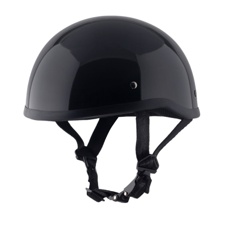 Classic Beanie Helmet Without Visor QR Glossy Black Size 2XS