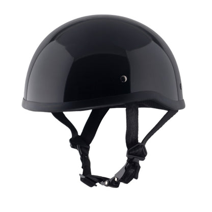 Classic Beanie Helmet Without Visor QR Glossy Black Size 2XS