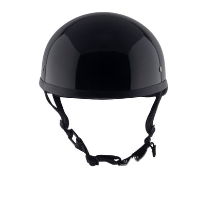 Classic Beanie Helmet Without Visor QR Glossy Black Size 2XS