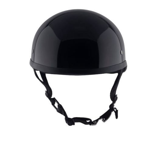 Classic Beanie Helmet Without Visor QR Glossy Black Size M