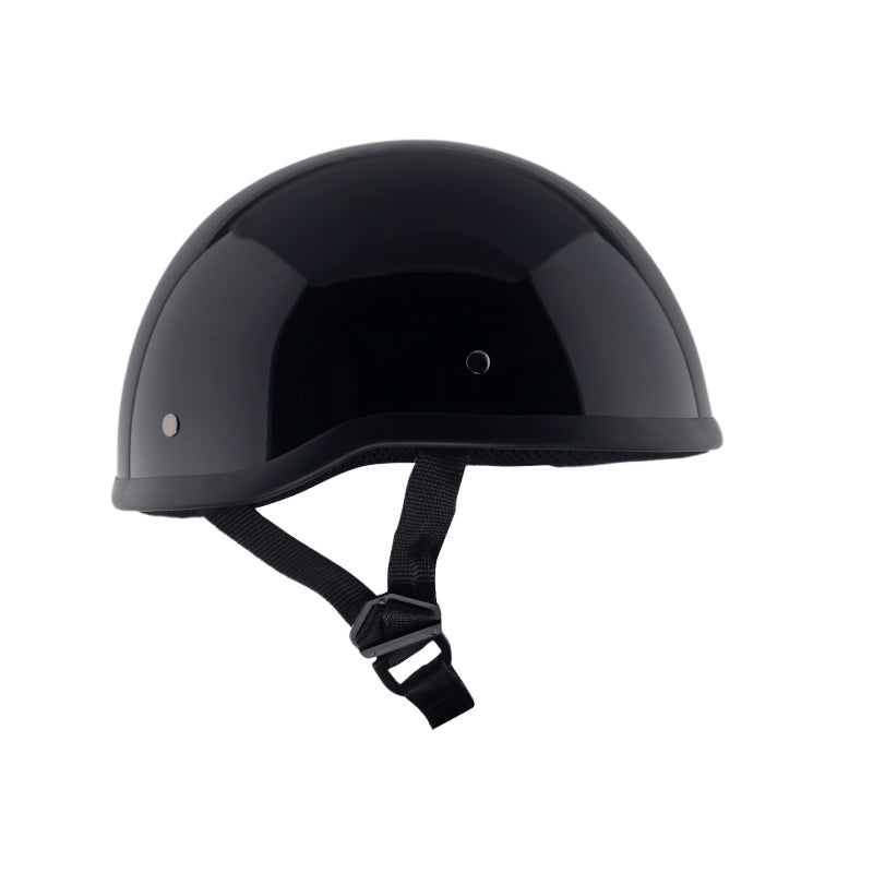 Classic Beanie Helmet Without Visor QR Glossy Black Size 2XS