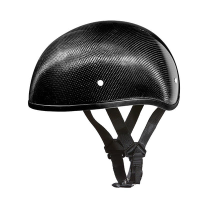 Classic QR Beanie Helmet Without Visor Dull Carbon Size L