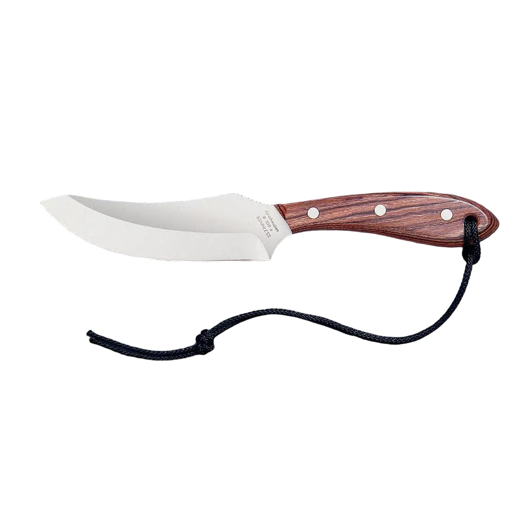 Grohmann Large Blade Skinner Rosewood with Overlap Sheath