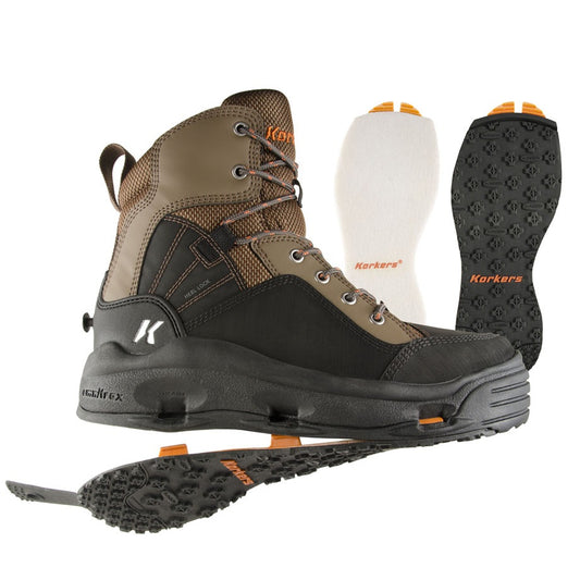Korkers Buckskin Wading Boots Men's Size 9
