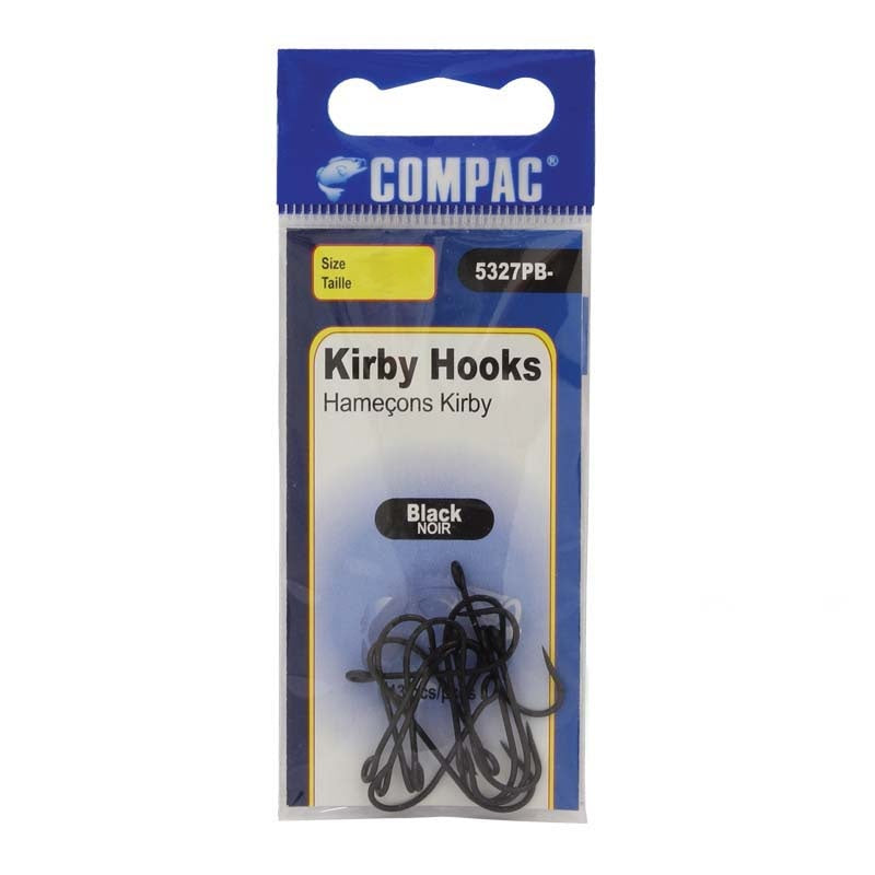 Compac Kirby Hooks BK Size 1/0