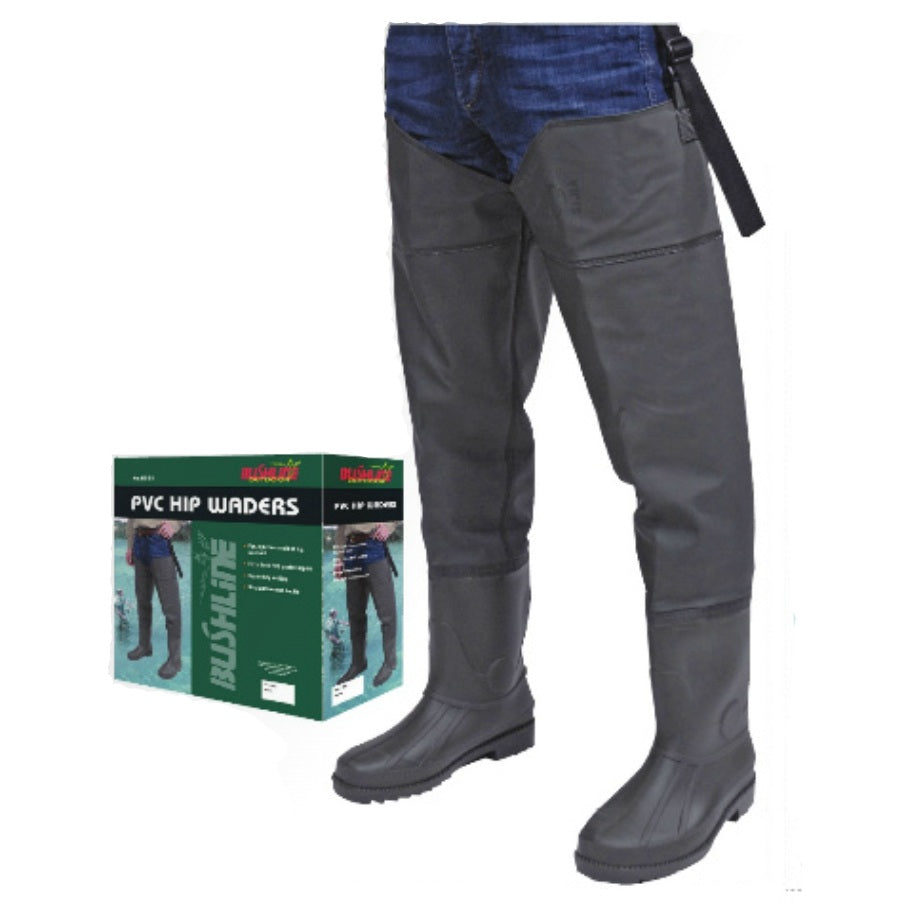 Bushline Outdoors Nylon/PVC Hip Waders Size 11