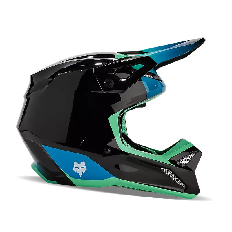 Fox V1 Ballast Helmet Black and Blue Size M