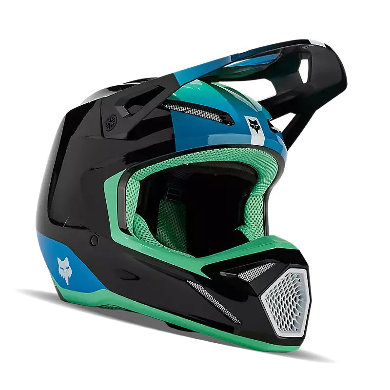 Fox V1 Ballast Helmet Black and Blue Size M