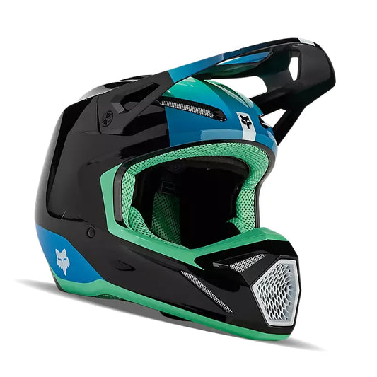 Fox V1 Ballast Helmet Black and Blue Size 2XL