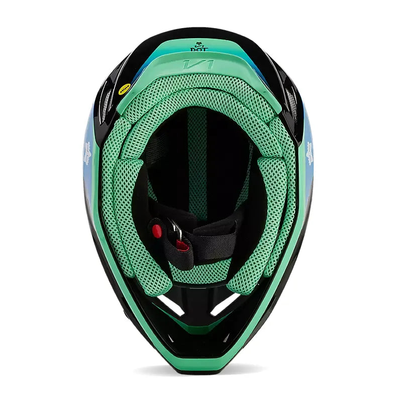 Fox V1 Ballast Helmet Black and Blue Size M