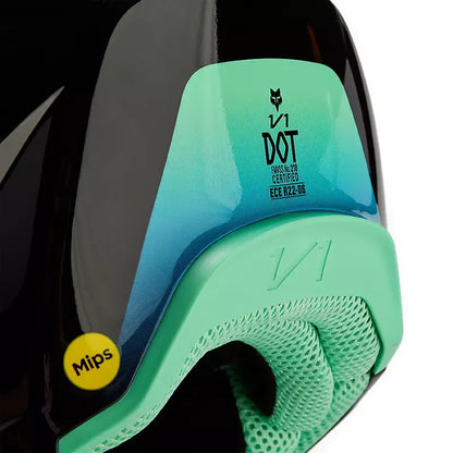 Fox V1 Ballast Helmet Black and Blue Size M
