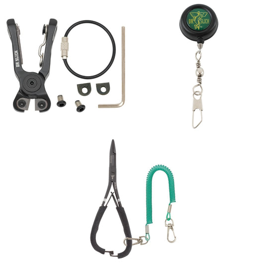 Dr. Slick Fly-Tying Gift Set with Nipper, Reel & Mitten Scissor Clamp