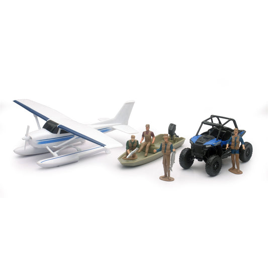 New-Ray Toys Scale Model Xtreme Adventure With Polaris ATV