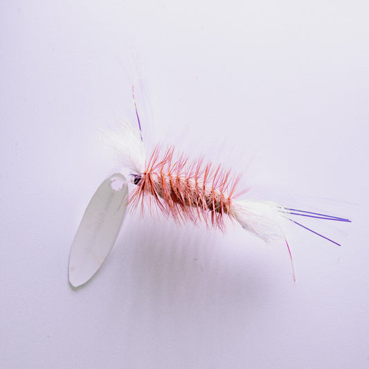 Dry Fly Gray Body Brown Hackle Tube Bomber #6