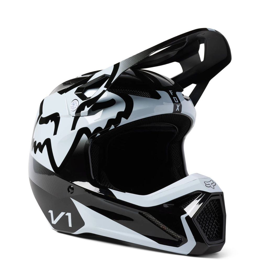 Fox V1 Leed Helmet Dot/Ece BK/WH MD