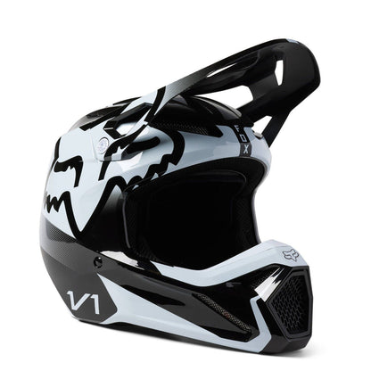 Fox V1 Leed Helmet Dot/Ece BK/WH MD