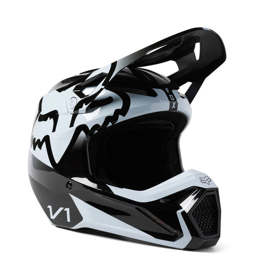 Fox V1 Leed Helmet Dot/Ece BK/WH MD