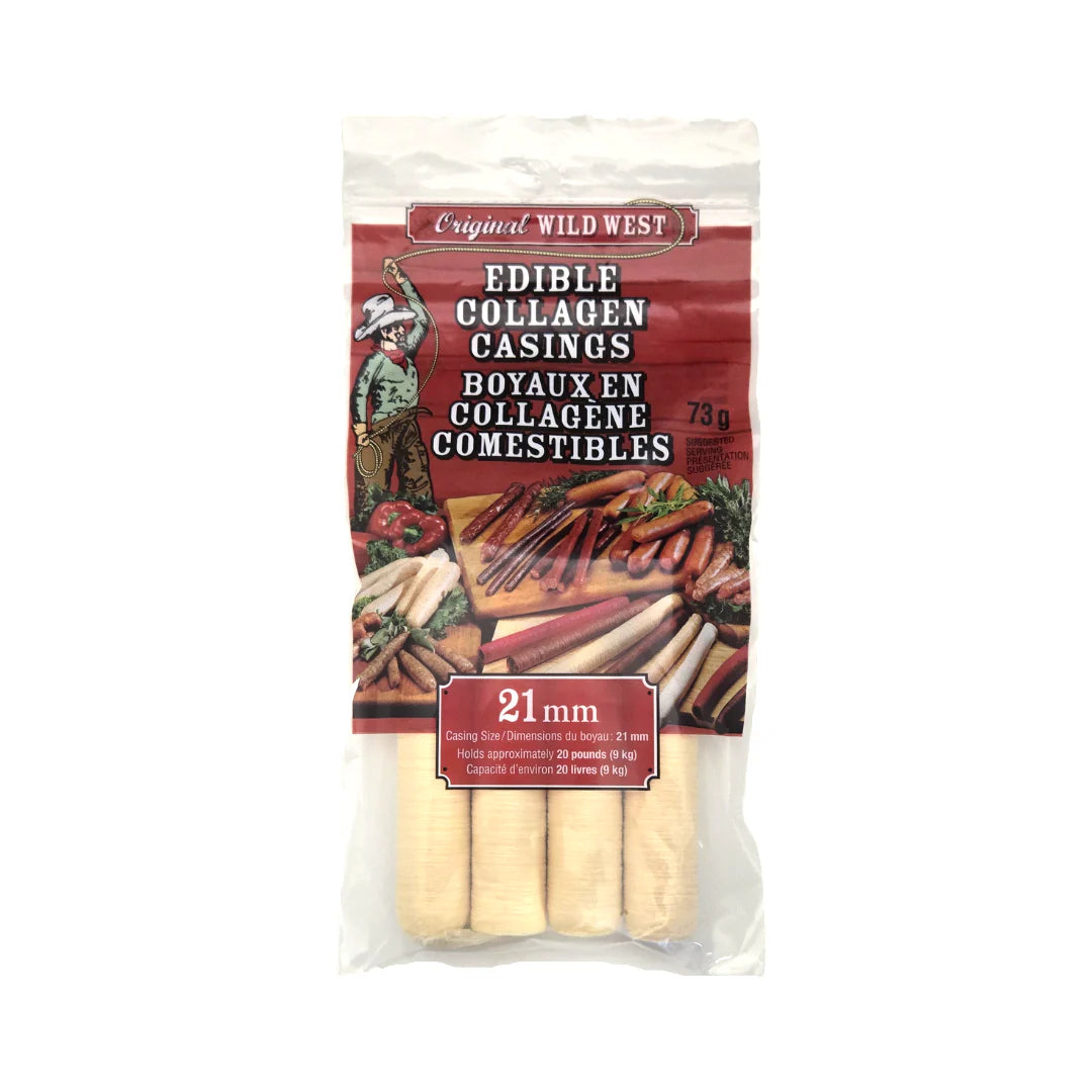 Wild West Edible Collagen Casings 21 mm