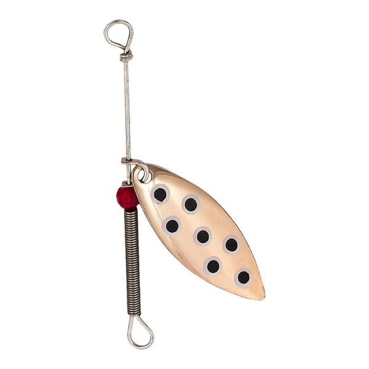 Lucky Strike Willow Leaf Spinner Copper/Black Dots #2 2pk