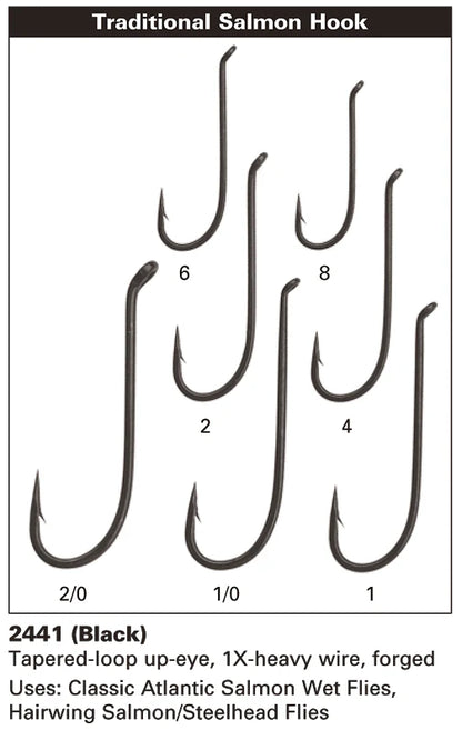 Daiichi 2441 Traditional Salmon/Steelhead Hook Size 4 25pk