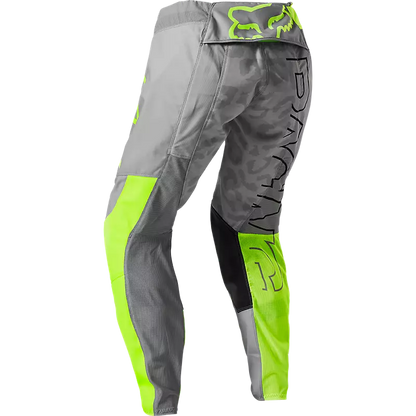 Fox 180 Skew Pants Youth Girls' Gray and Flo Green Size 28