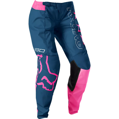 Fox 180 Skew Pants Youth Girls' Navy Blue and Pink Size 28