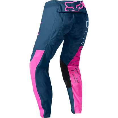 Fox 180 Skew Pants Youth Girls' Navy Blue and Pink Size 28