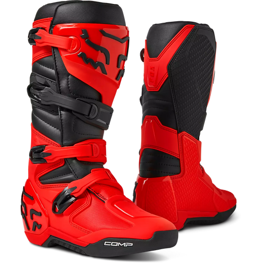 Fox Comp Boots Fluorescent Red Size 9