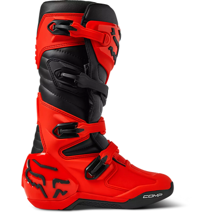 Fox Comp Boots Fluorescent Red Size 9