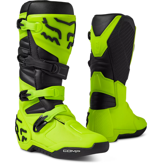 Fox Comp Boots Fluorescent Yellow Size 9