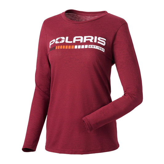 Polaris Velocity Long-Sleeve Tee Maroon Size 2XL