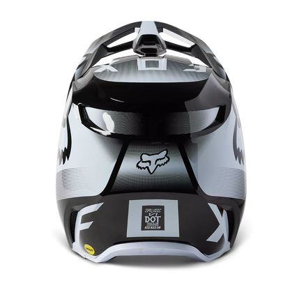 Fox V1 Leed Helmet Black and White Size M