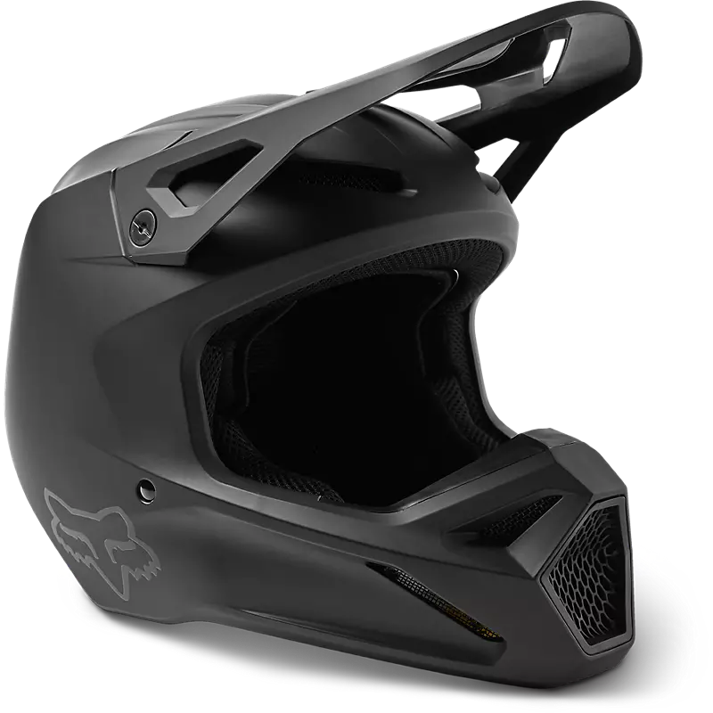 Fox Youth V1 Helmet MT Black Youth Small