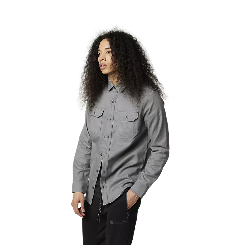 ASSEMBLY LINE FLANNEL HTR GRAPH SM
