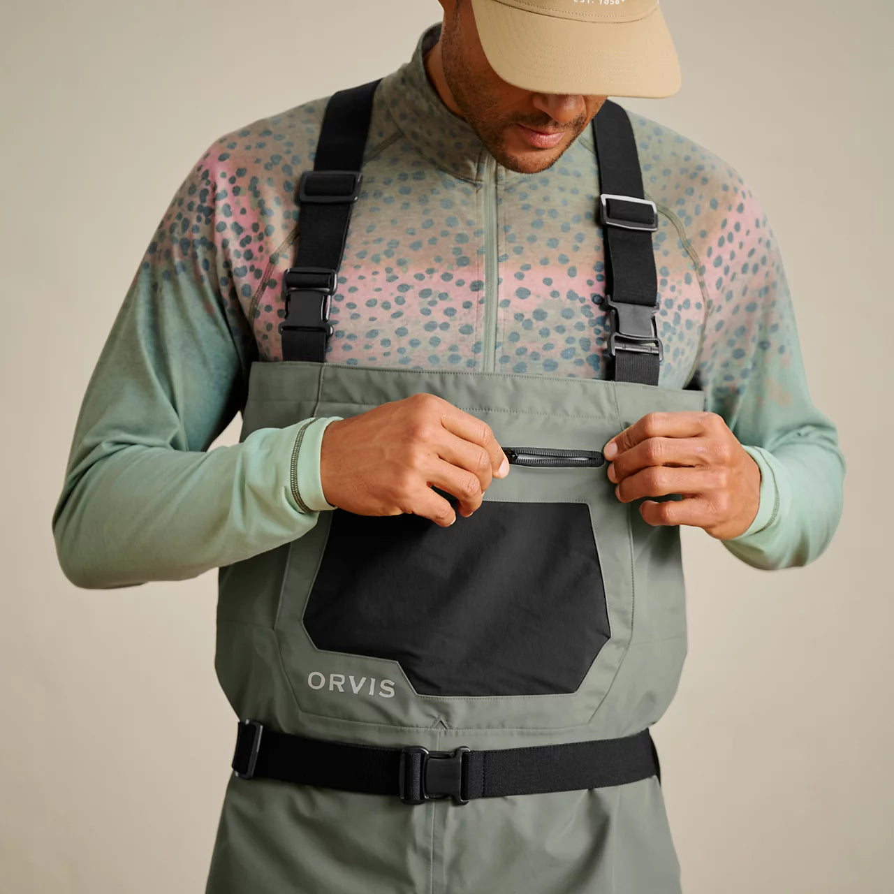 Orvis Clearwater Waders Men's Sagebrush Size M Long
