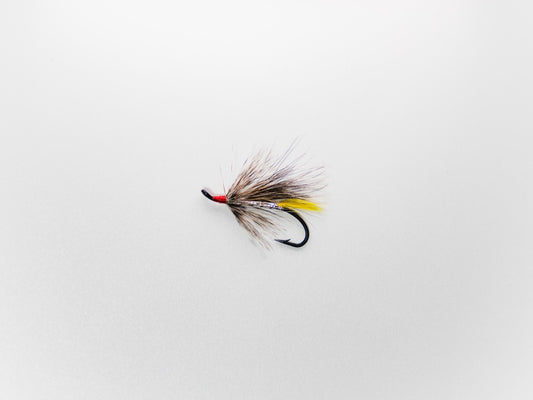 Wet Fly Silver Cosseboom White Wing #8