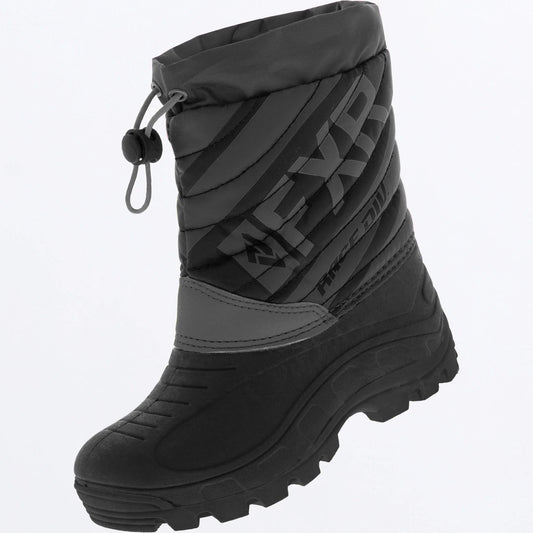 FXR Octane Boots Youth's Black Size 2