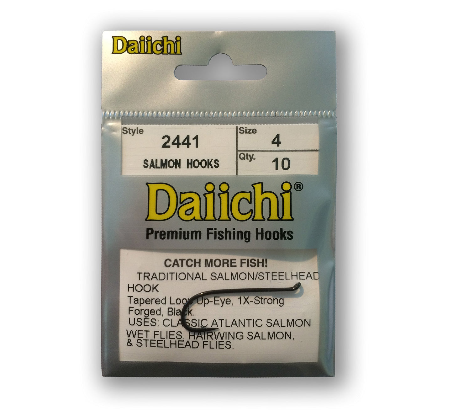 Daiichi 2441 Traditional Salmon/Steelhead Hook Size 4 25pk