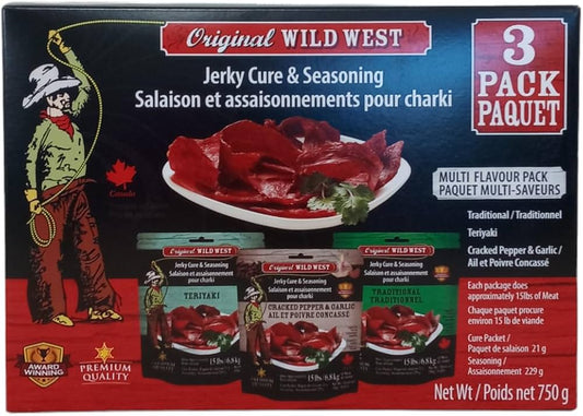 Wild West Jerky Cure & Seasoning 3 Pack