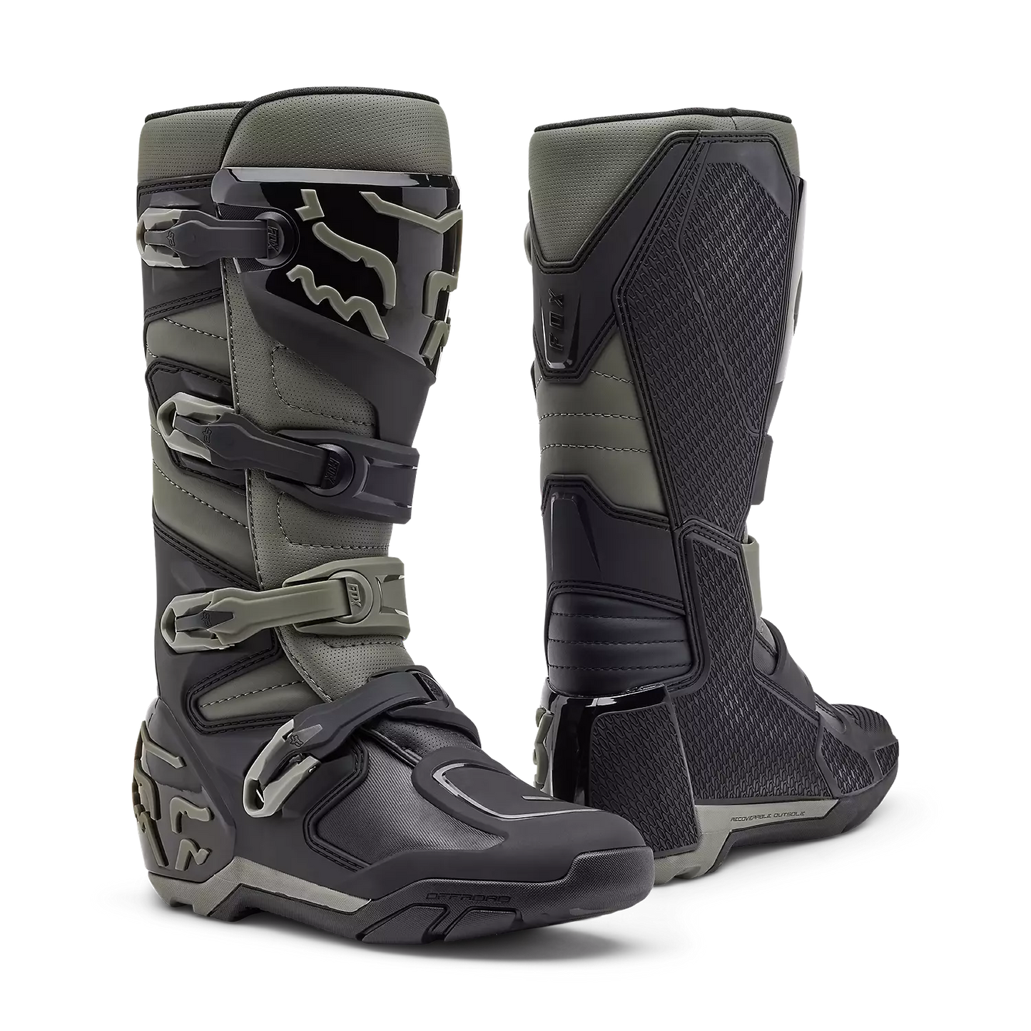 Fox Comp X MX Boots Grey and Black Size 12