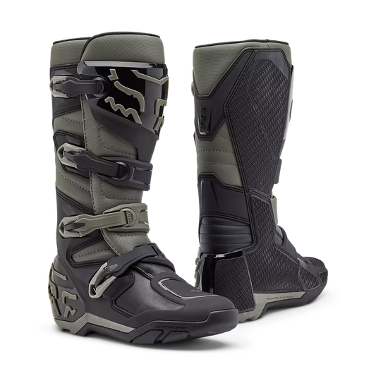 Fox Comp X MX Boots Grey and Black Size 12
